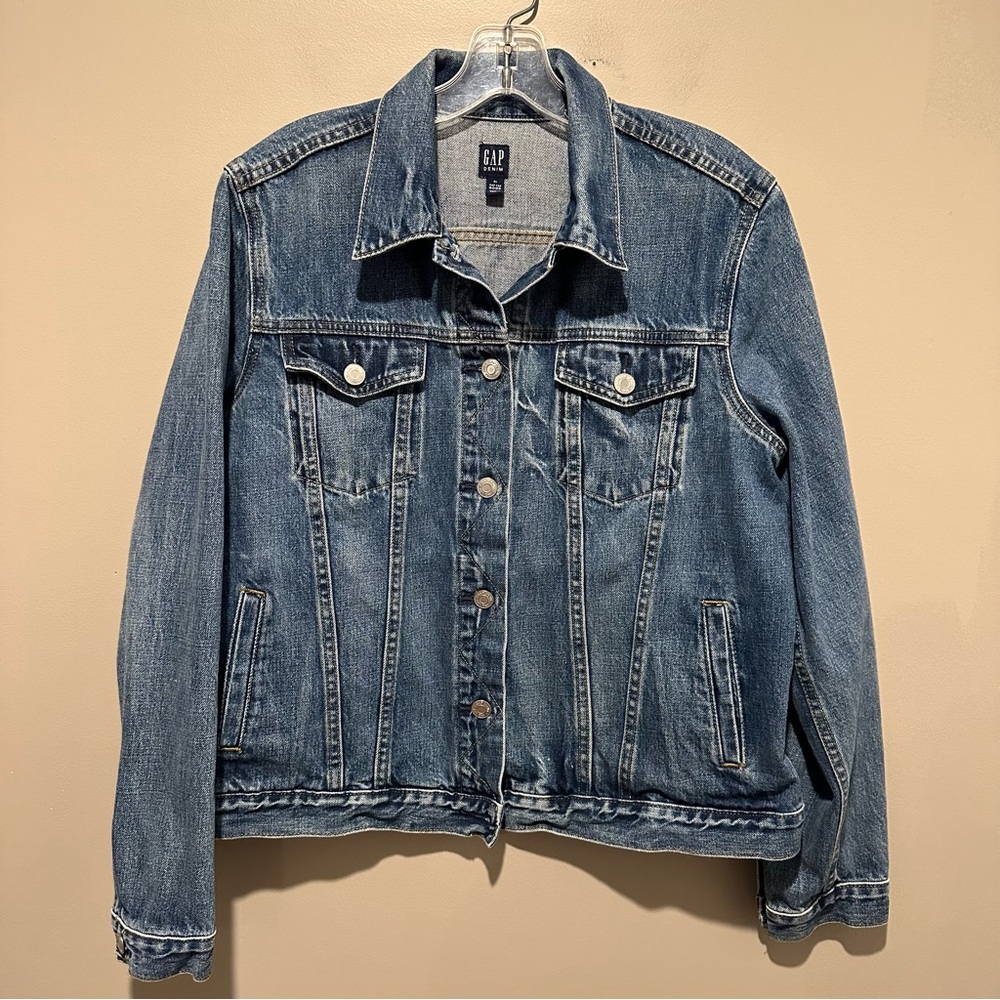 GAP Women's Blue Denim Jacket XL